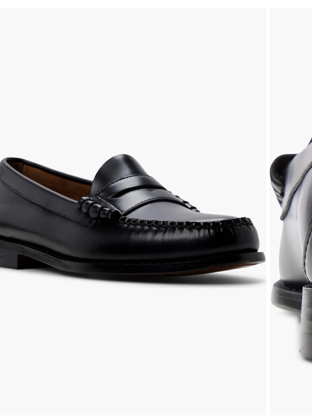 G.H. Bass & Co. Black Larson Lug Penny Loafers